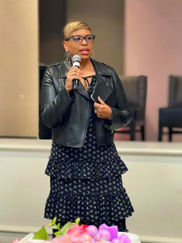 Speaker sharing her story